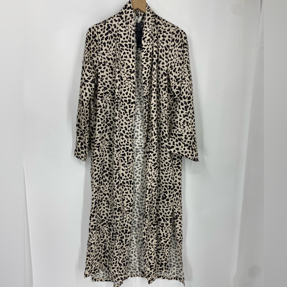 Krisa Cheetah Print Duster SZ XS NEW